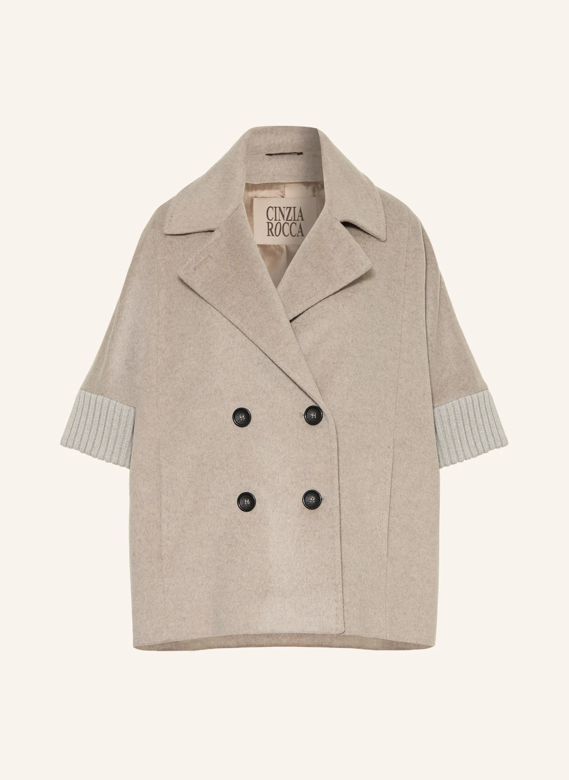 CINZIA ROCCA Cape im Materialmix