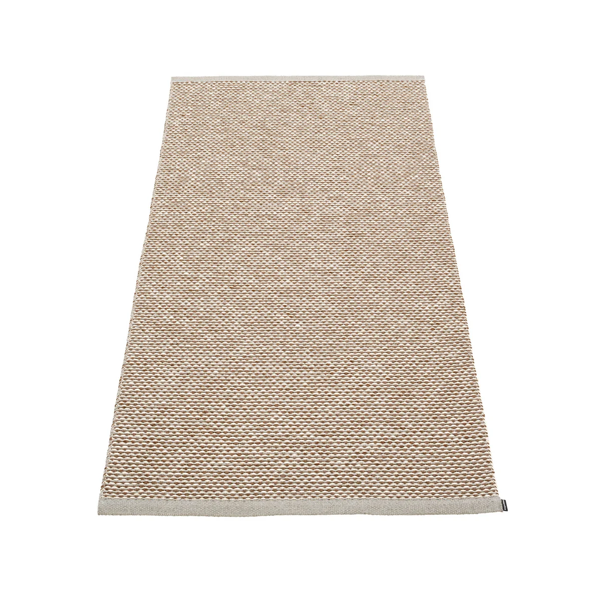 Pappelina - Effi Teppich, 85 x 160 cm, warm grey / braun / vanilla