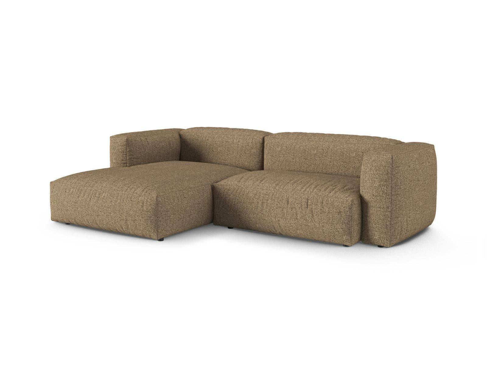 Modulaire hoekbank Martina links bouclé