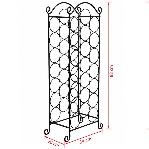 vidaXL Wine Rack for 21 Bottles Metal