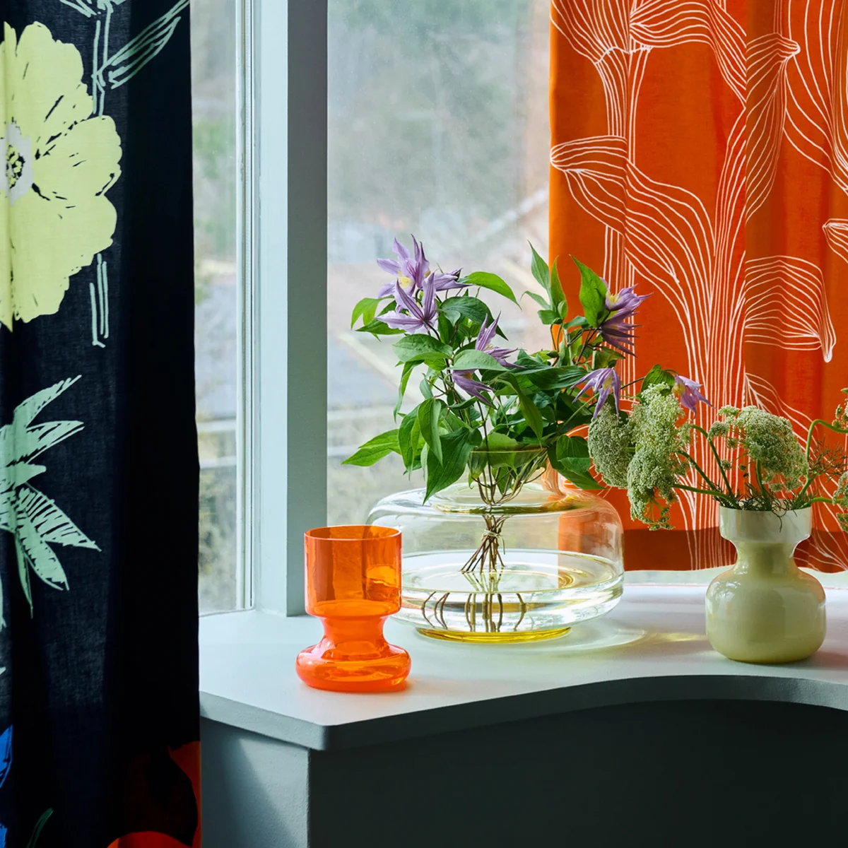 Marimekko - Säkki Vase, Ø 13,2 cm, mitternachtsblau