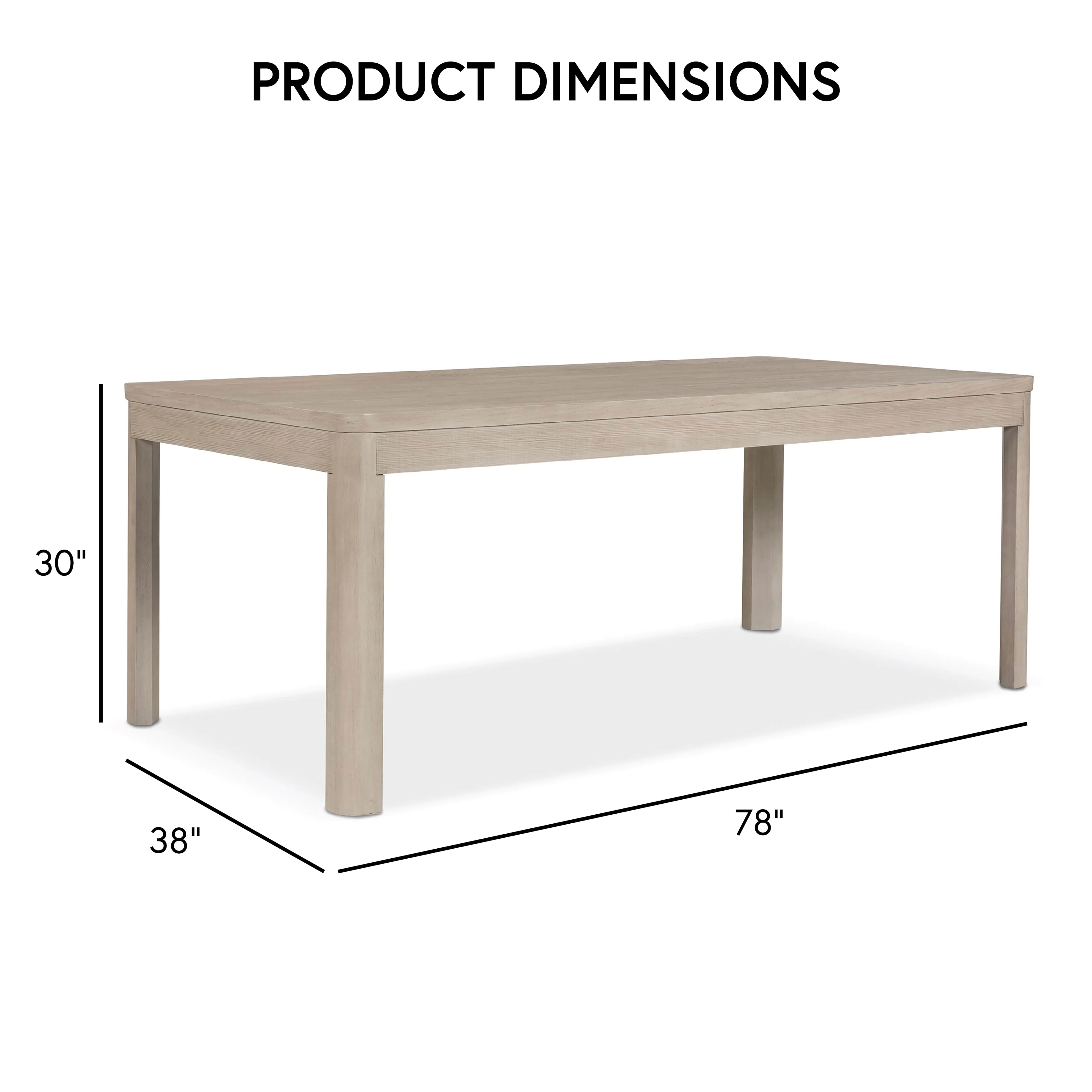 Furniture of America Billet Modern Natural Oak 78-inch Wood Dining Table