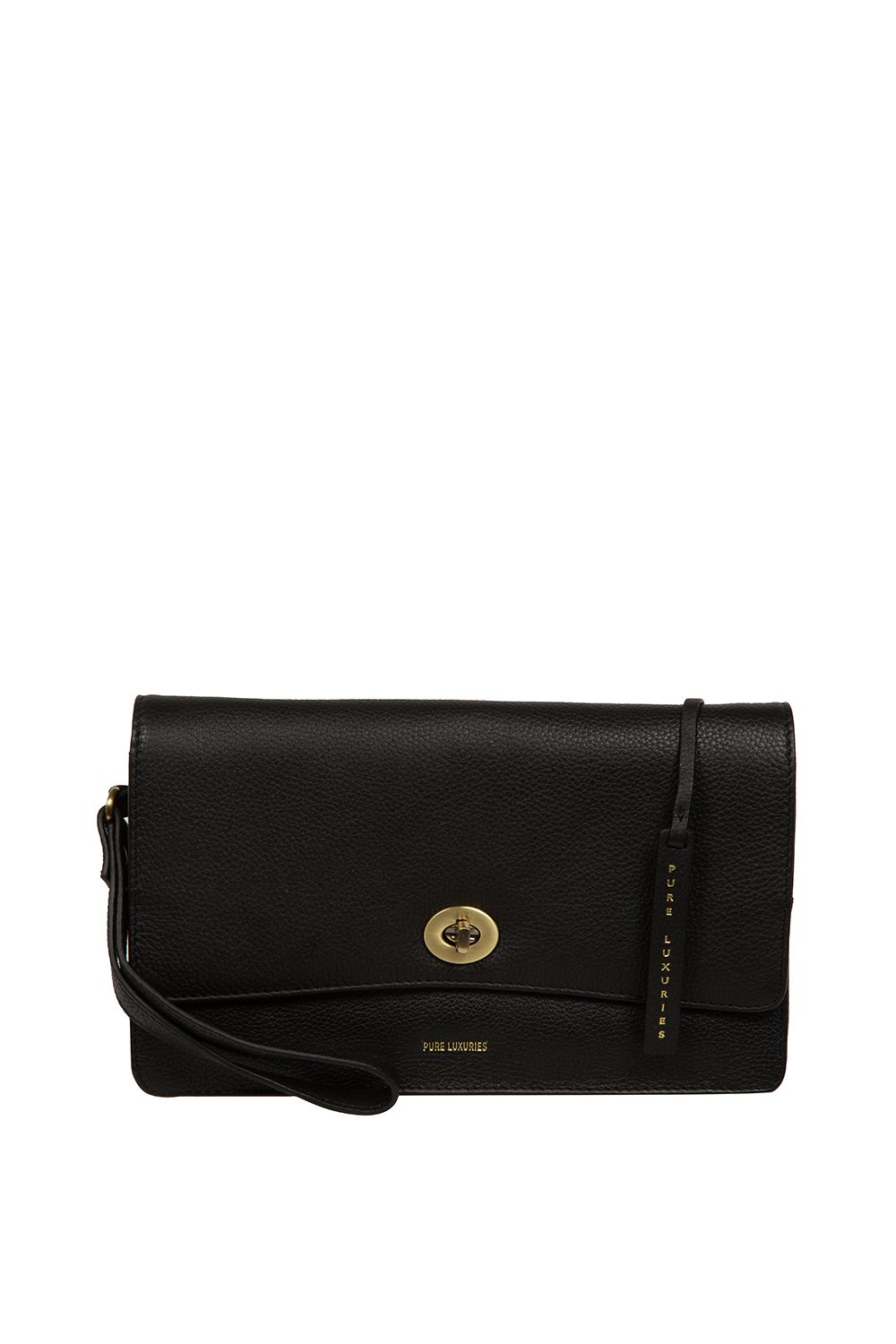 Pure Luxuries London Clarissa' Leather Clutch Bag