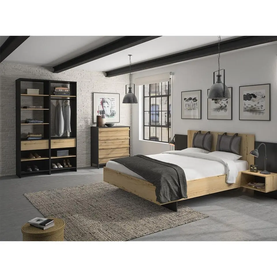 Calicosy - MIMIZAN Ladekast slaapkamer - Eik - 45x94x104 cm