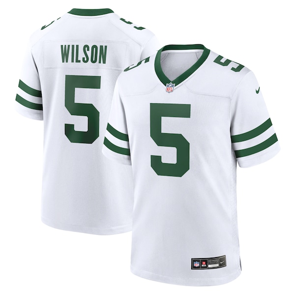 Garrett Wilson New York Jets Nike Game Jersey - Legacy White/Black/Green