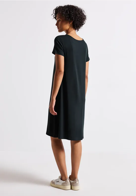 T-Shirt-Kleid in Unifarbe