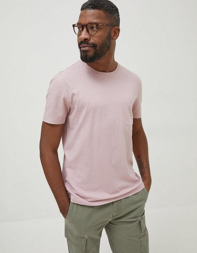 Cotton Linen Pocket T-Shirt
