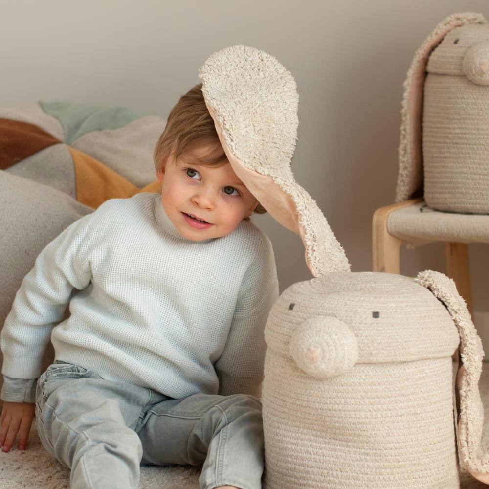 THE ANIMAL CREW - Panier pour enfants Rita le lapin
