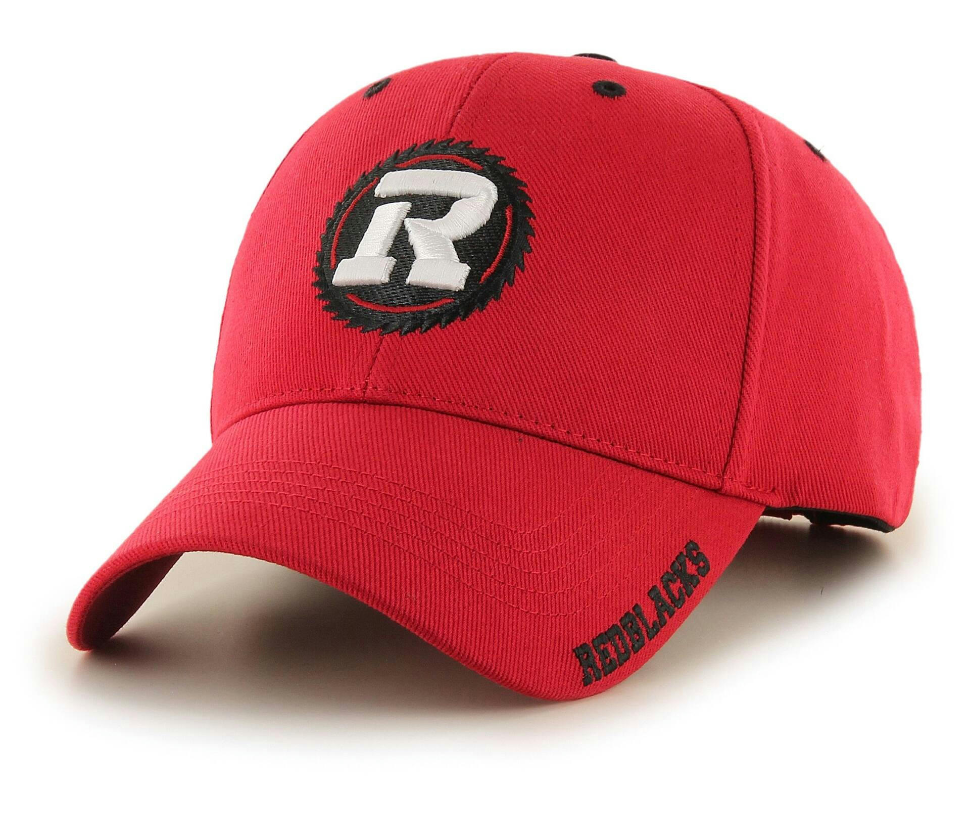 CFL Ottawa Redblacks Men's Basic Brushed Cotton Adjustable Baseball Cap/Hat, Assorted