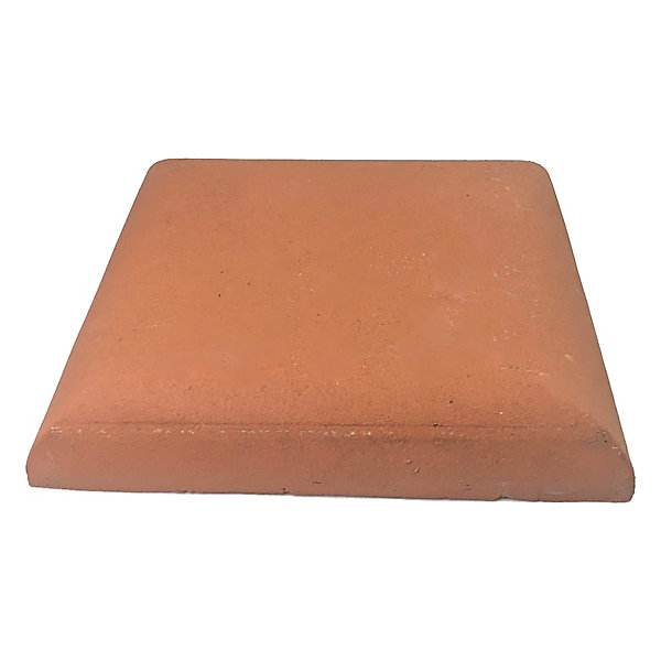 Chapeau Pilier 36x36 Plat Bord Arrondis - Rouge