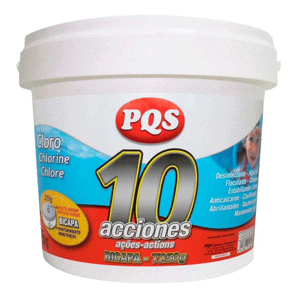 Pqs 10 action two layer chlorine tablets 5kg
