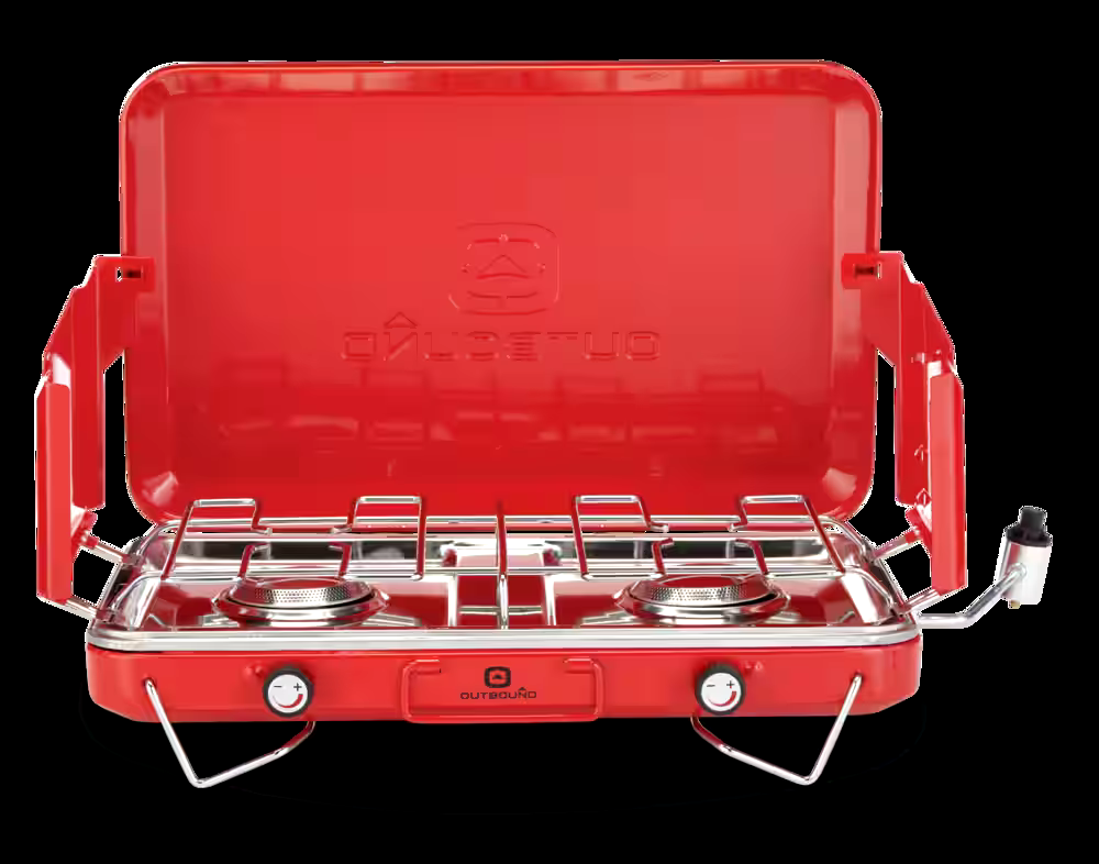 Outbound Deluxe Double-Burner 10,000 BTUs Camp Stove