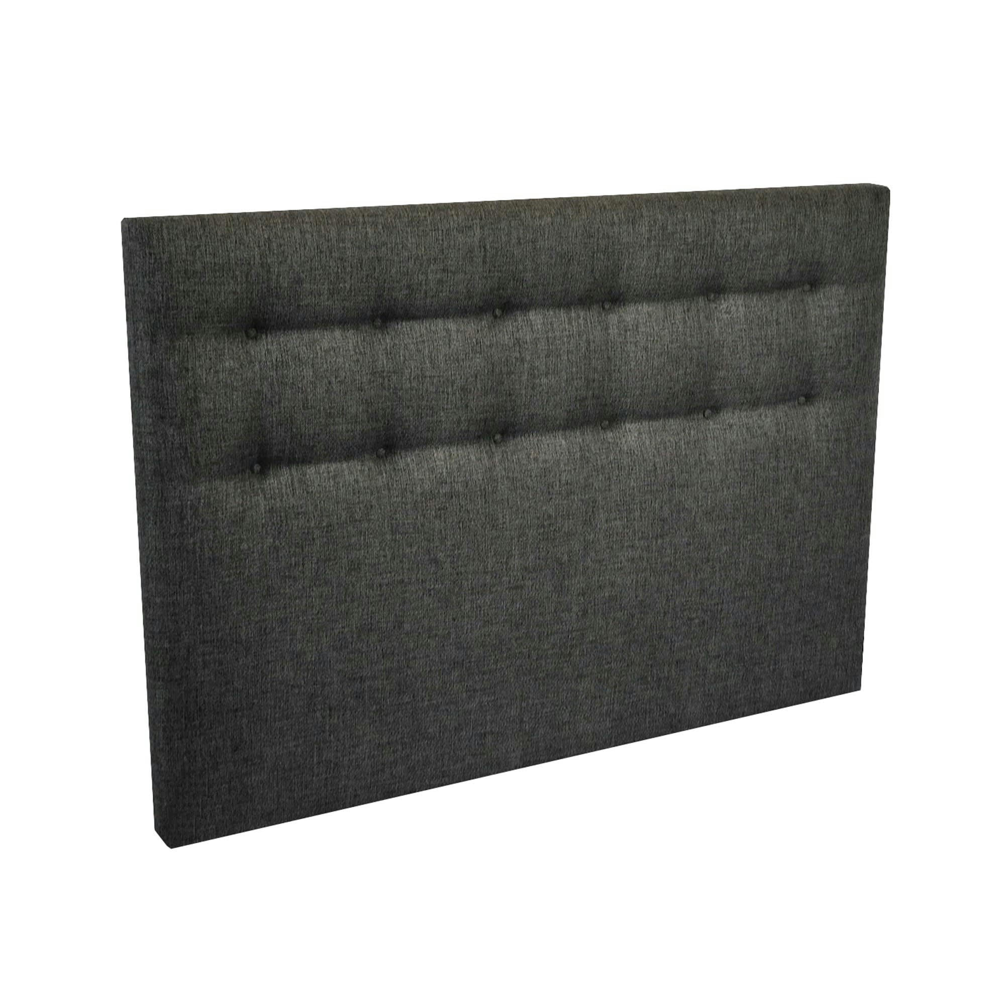 - Tete de lit capitonnée - Gris éléphant, - 160 x 115 cm