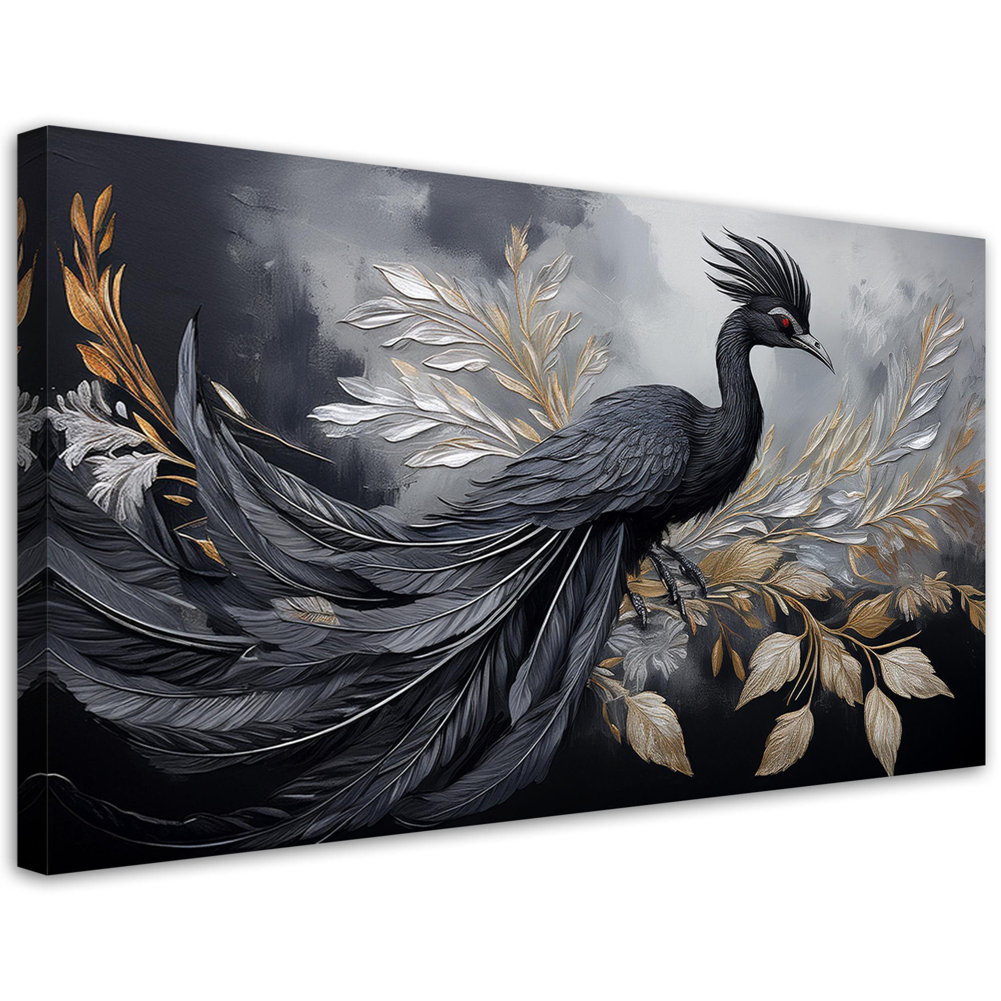 Feeby Obraz na płótnie, Paw Ptaki Zwierzęta Glamour 120x60