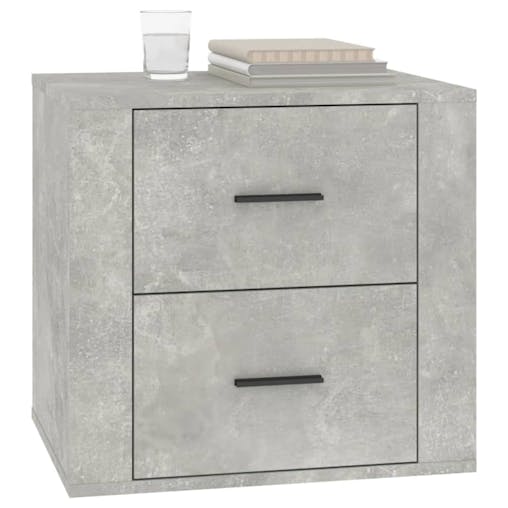 NNEVL Bedside Cabinet Concrete Grey 50x39x47 cm