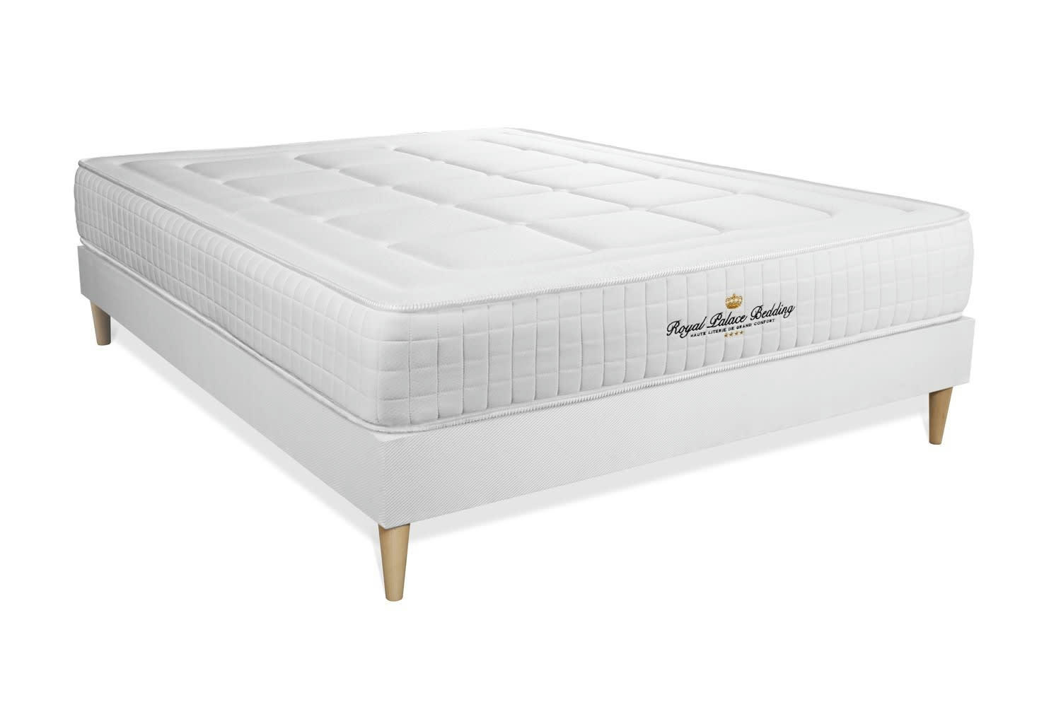 BALMORAL - Ensemble 200x200 Mémoire de forme - sommier kit