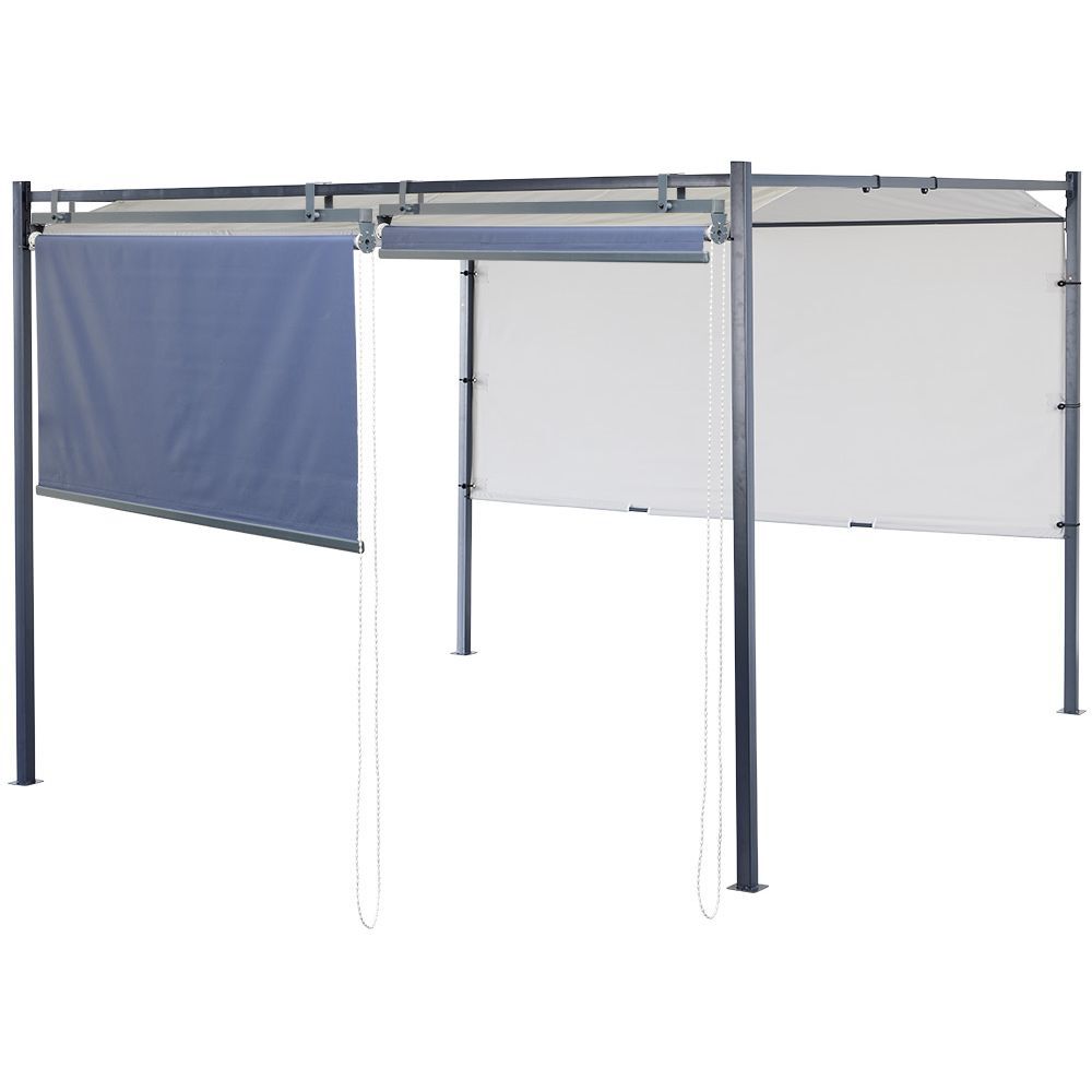 Store pour tonnelle rideau enroulable à manivelle 142xH210cm