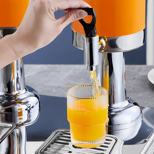 SOGA 6L Dual Stainless Steel Beverage Dispenser with Ice Cylinder