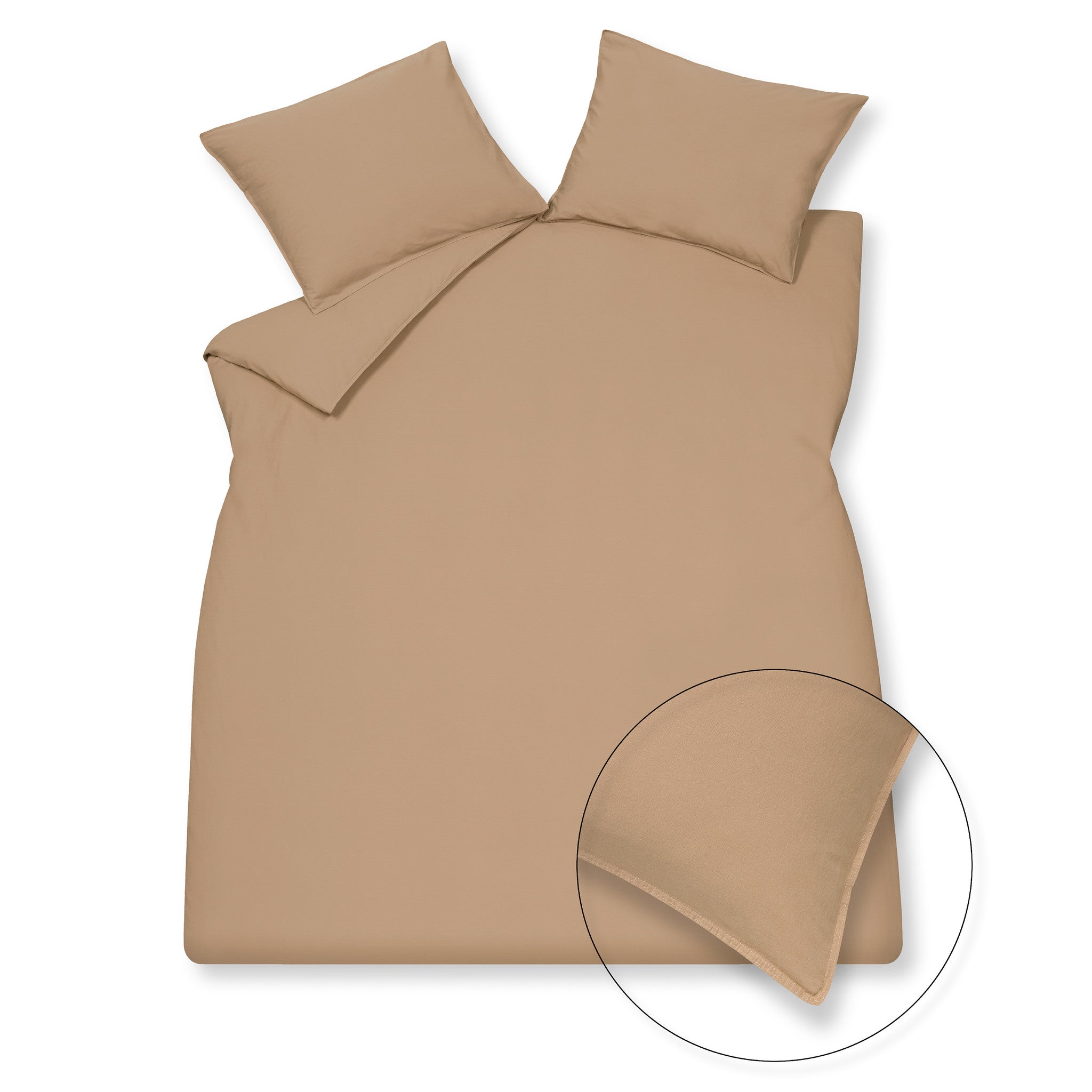 Washed Cotton Dekbedovertrek Old Rose   Roze   Katoen