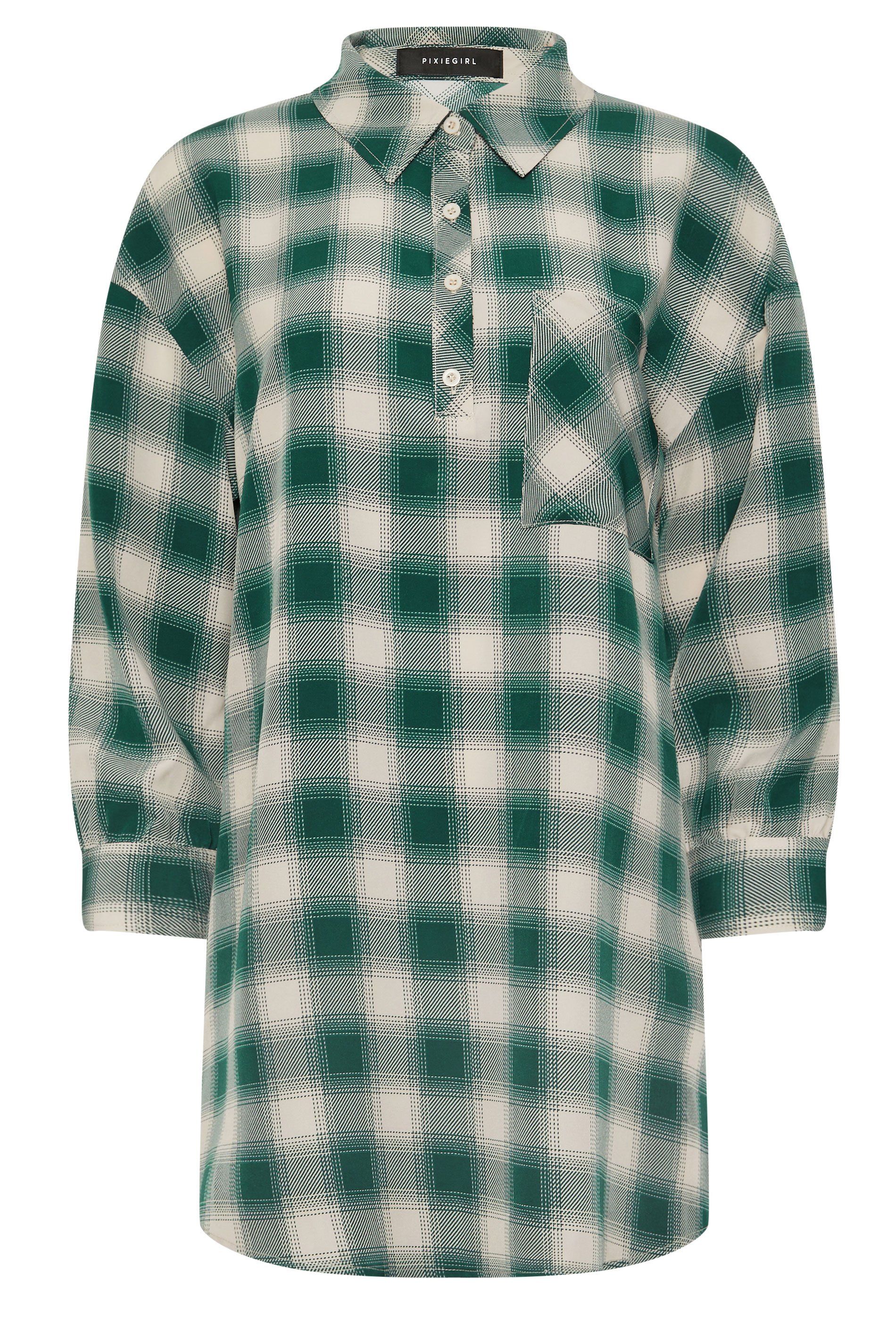 PixieGirl Petite Check Print Shirt Dress