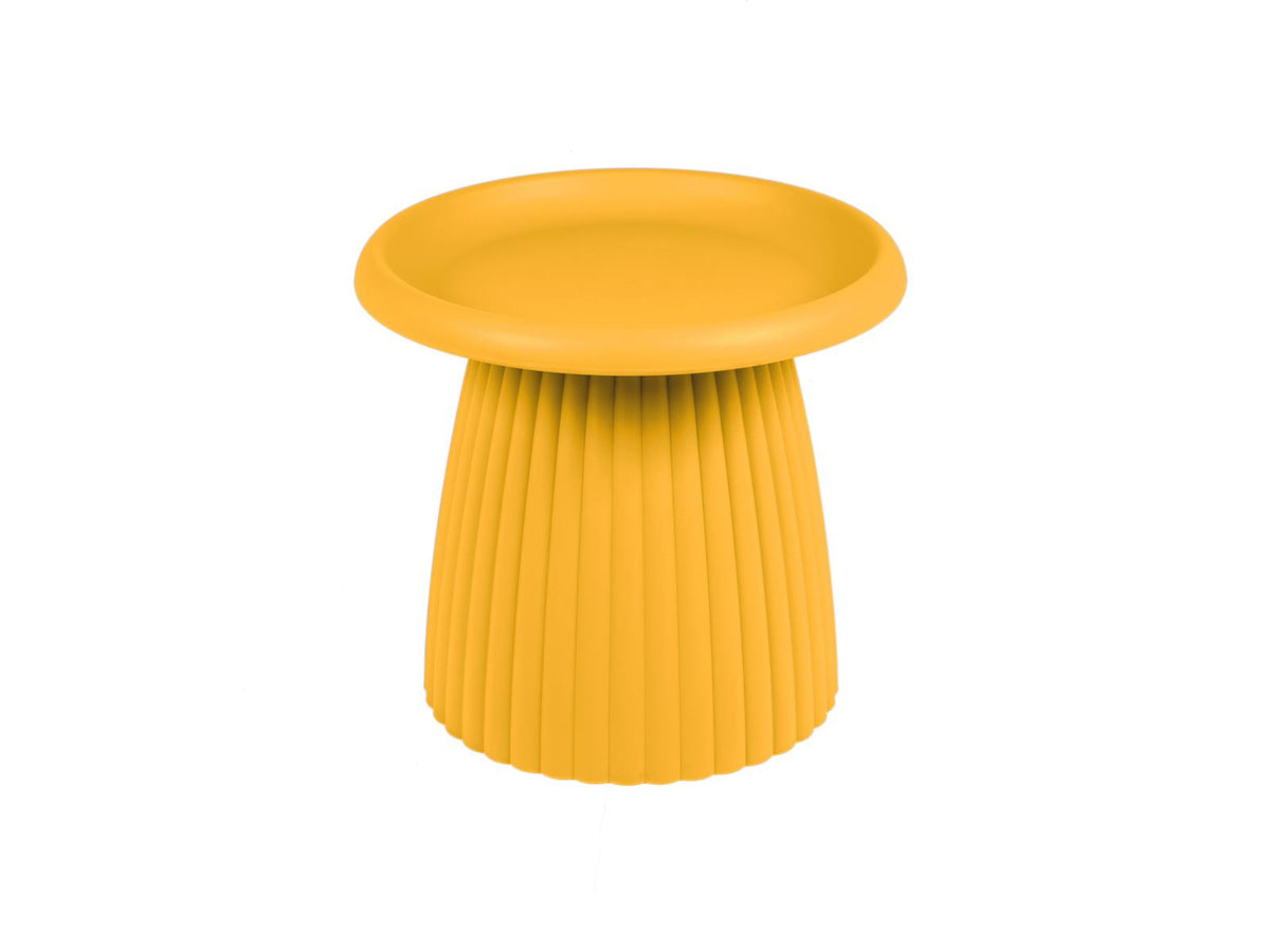 MaximaVida kunststof bijzettafel Mila rond 50 cm okergeel