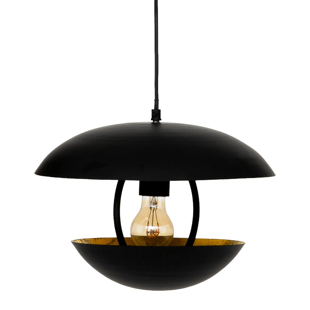 LAMPA WISZĄCA Estee czarna METALOWA żarówki typu E27