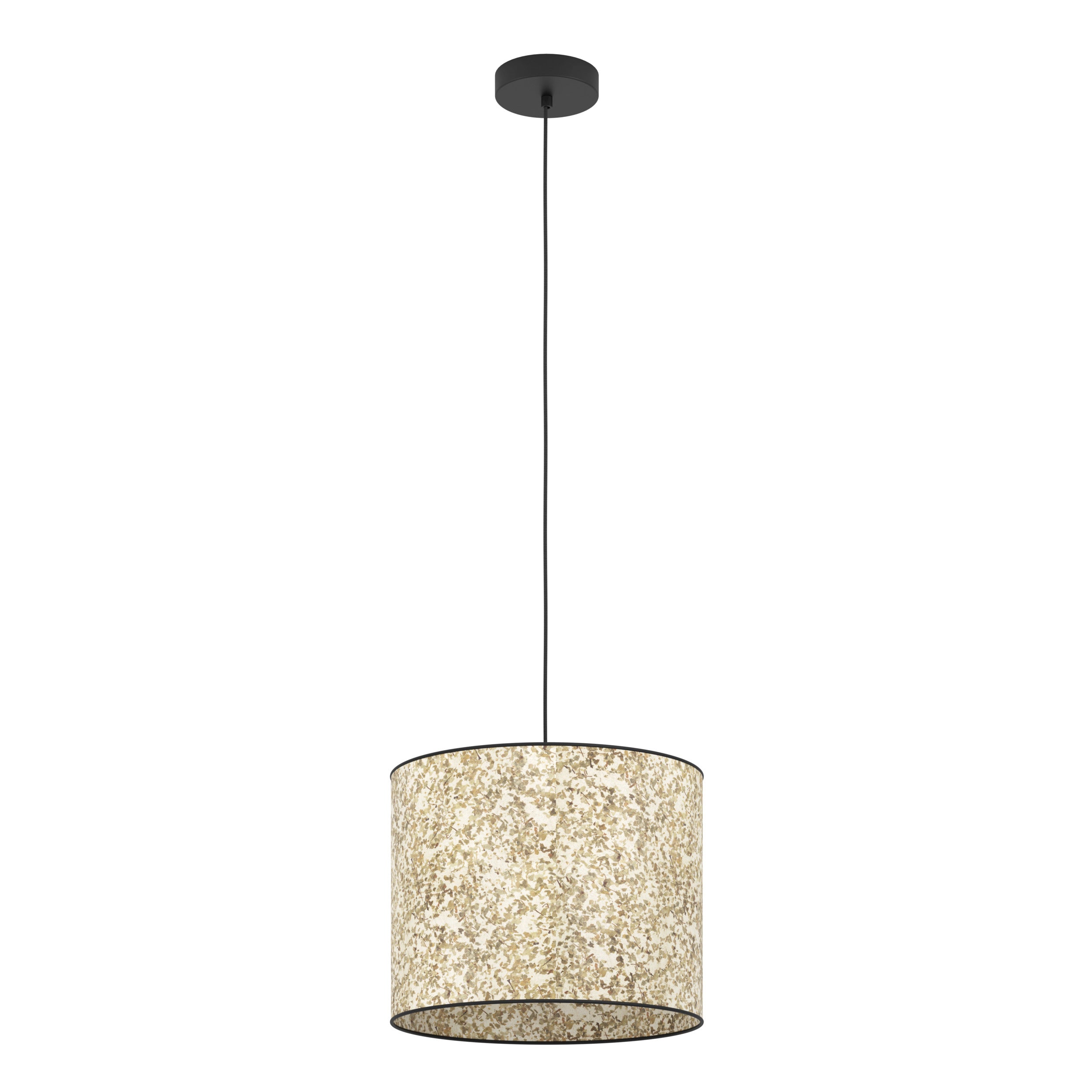 EGLO hanglamp Butterburn - e27 - ø 36 cm - zwart/wit/groen