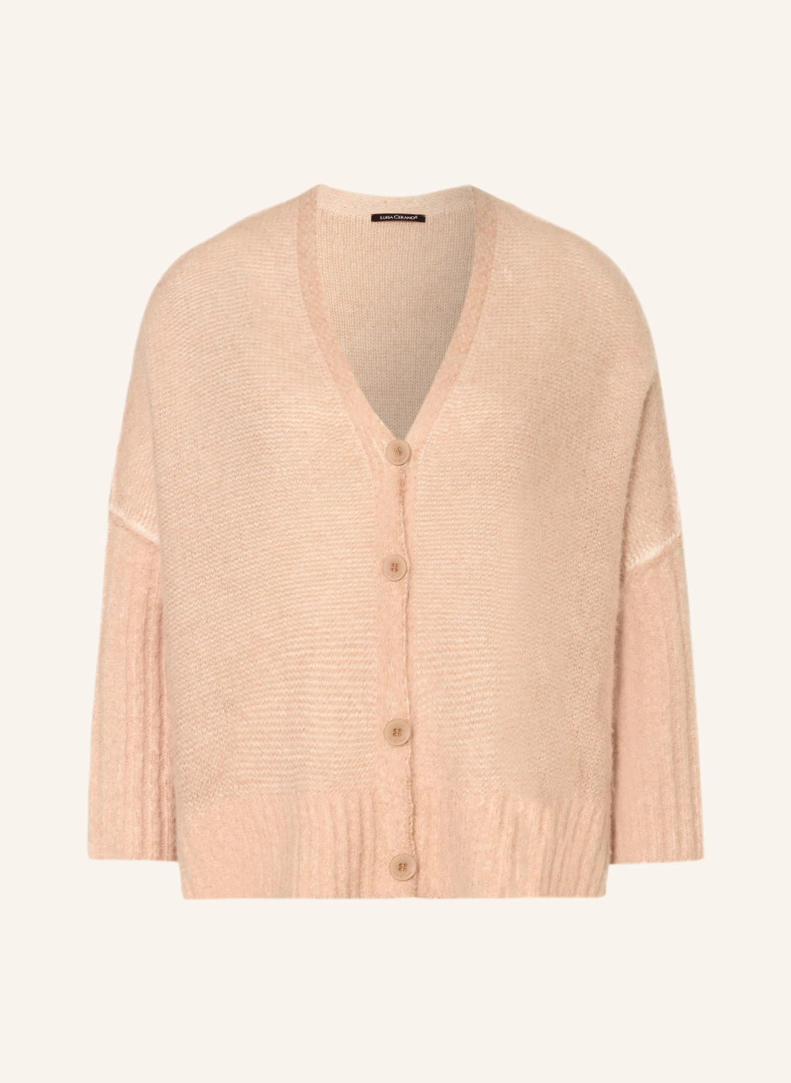 LUISA CERANO Strickjacke mit Alpaka und 3/4-Arm