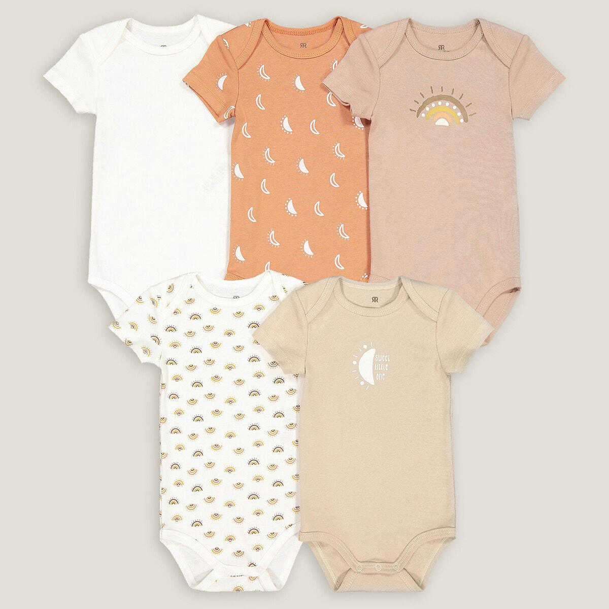 Lot de 5 bodies manches courtes