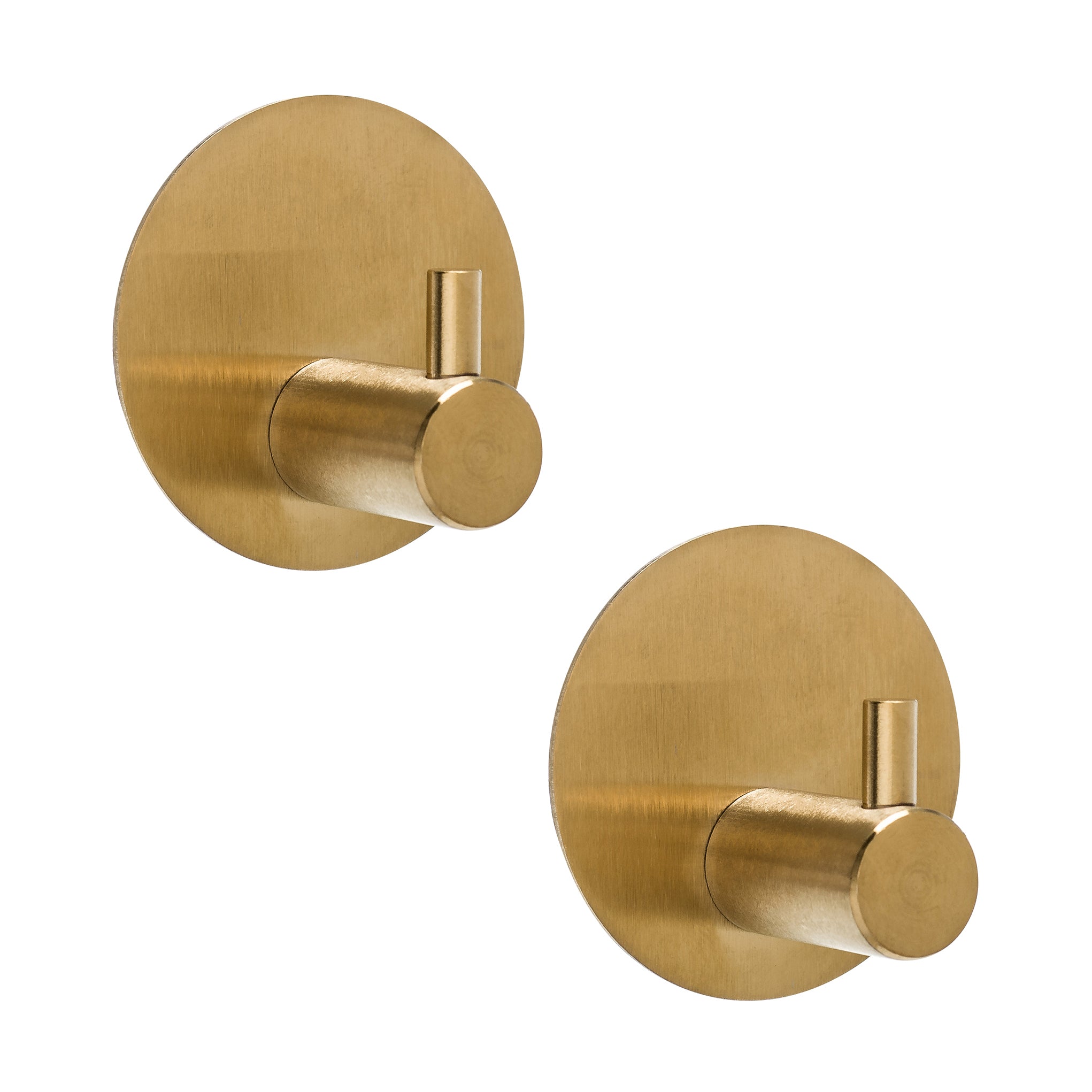 XIVADA Hannddoekhaakjes Roma - RVS - Zelfklevend - Goud - Set van 2