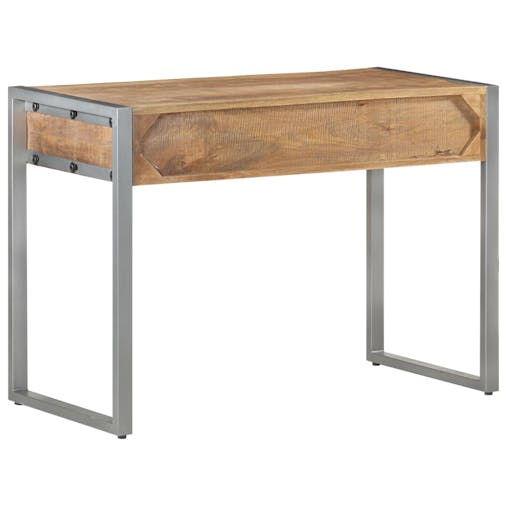 NNEVL Desk 108x50x75 cm Rough Mango Wood