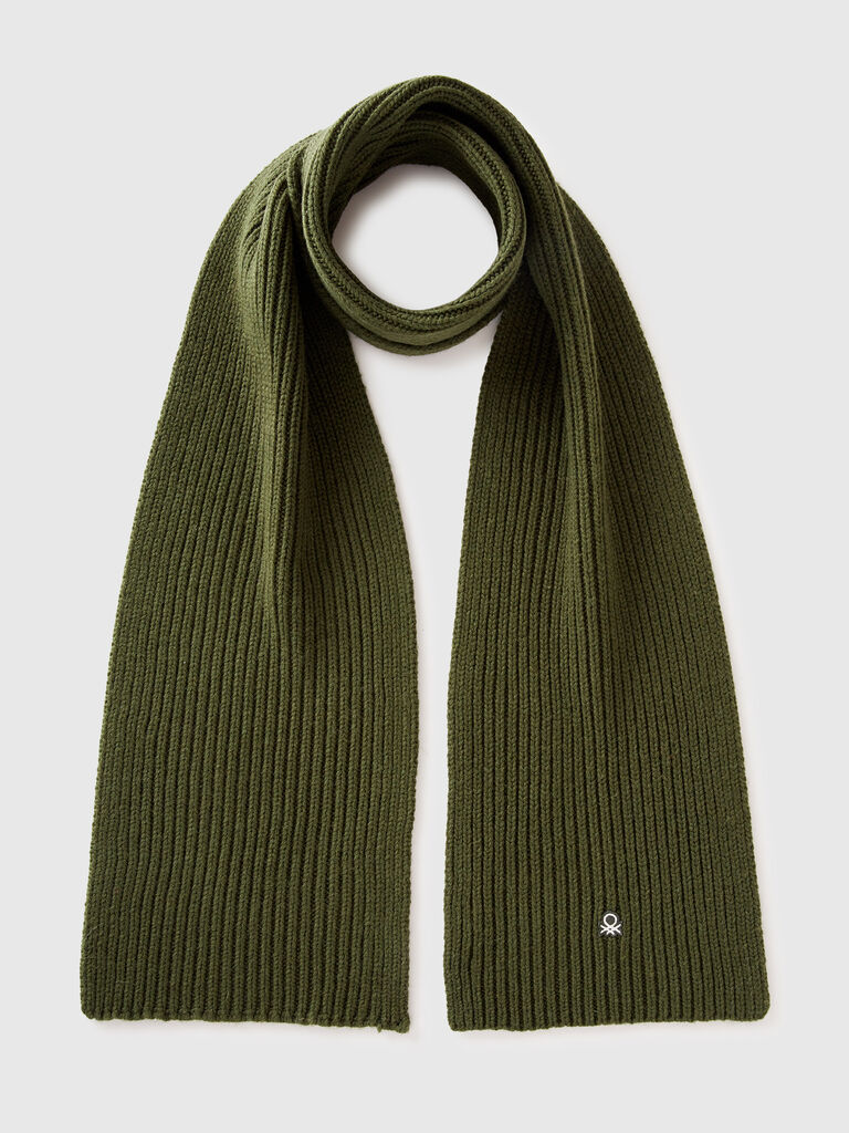 Wool blend scarf