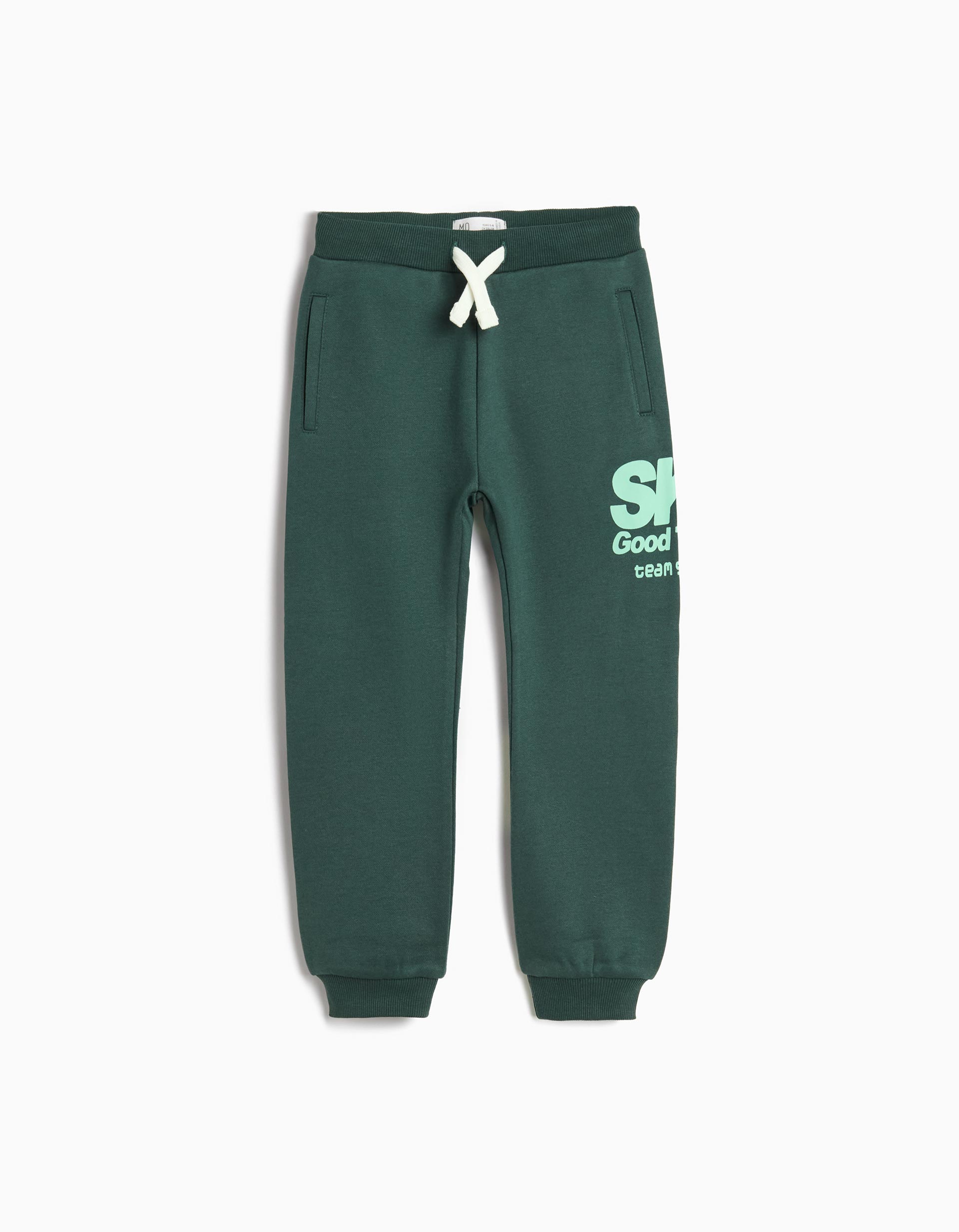 Calças Jogging, Menino, Verde Escuro