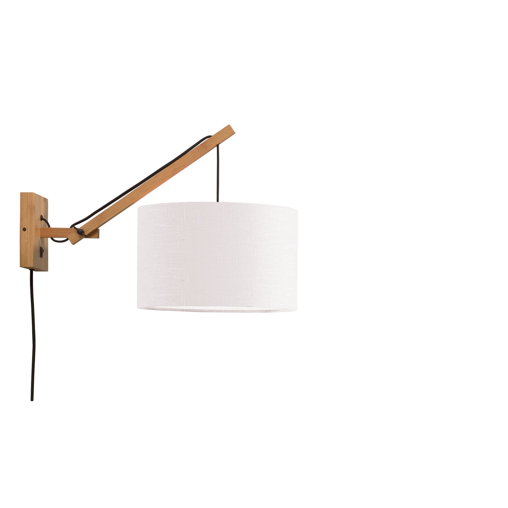 GOOD&MOJO wandlamp Andes - bruin - Ø32cm