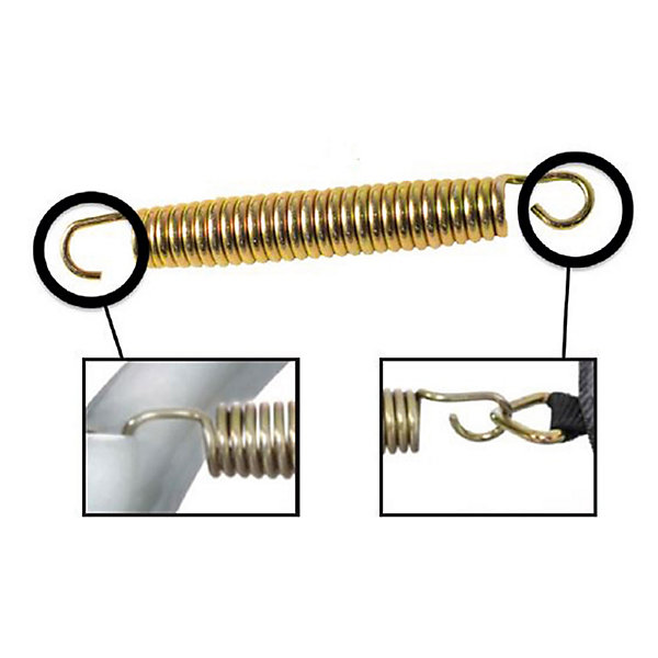 Lot de 10 ressorts trampoline Gold 140 mm