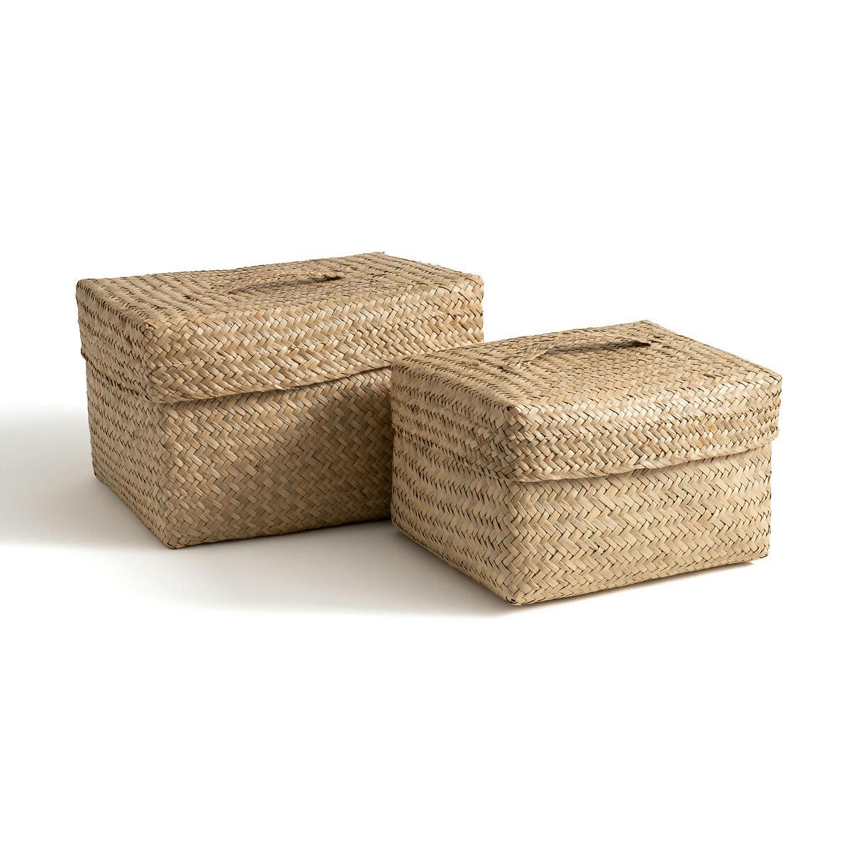 Lot de 2 paniers avec couvercle, Kotak