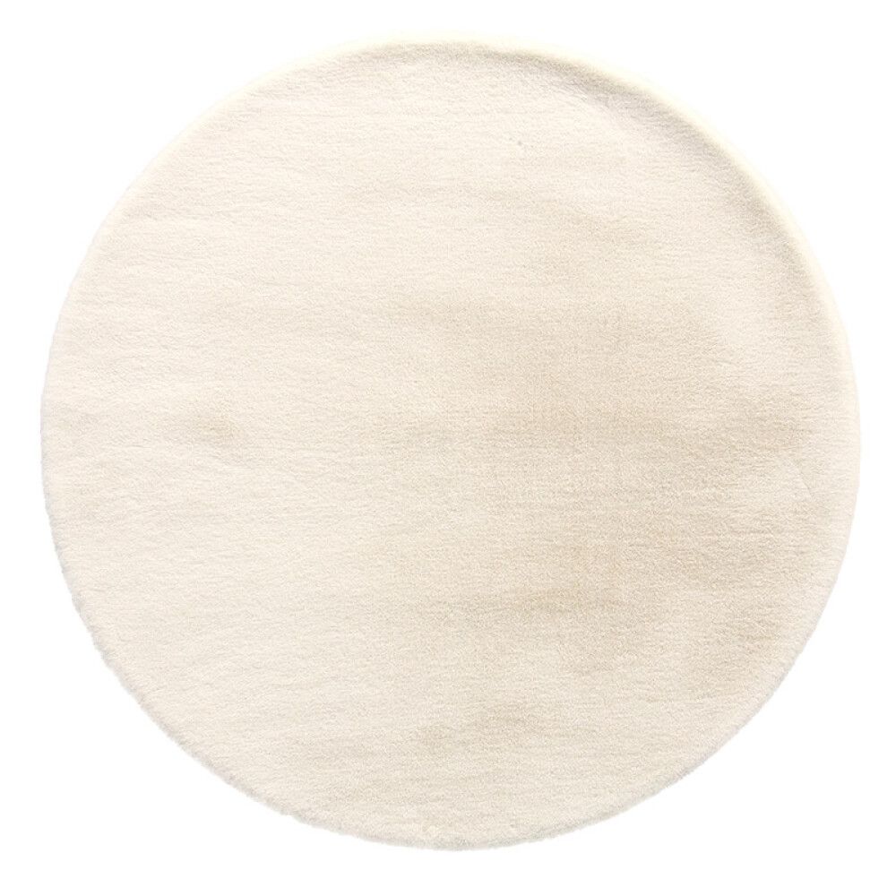 GULVTEPPE SUPERSOFT Ø130CM SNØHVIT