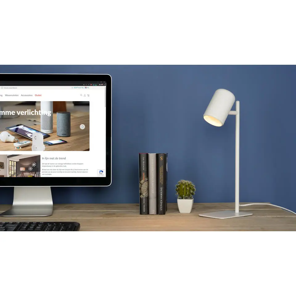 EGLO Ceppino Tafellamp - Bureaulamp - GU10 - 38 cm - Wit