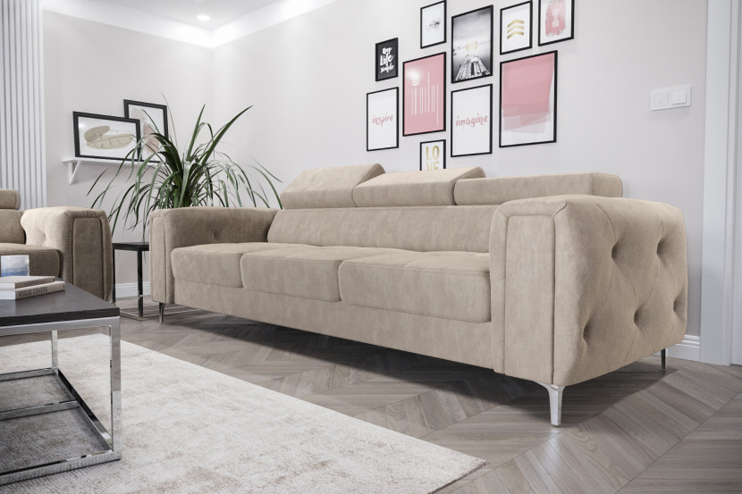 Sofa Orion III 255cm bez funkcji spania tkanina