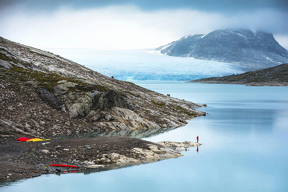 REVEIL GLACIAL - Photographie d'art d'Hugo Grandcolas  30x45 cm sur plexi