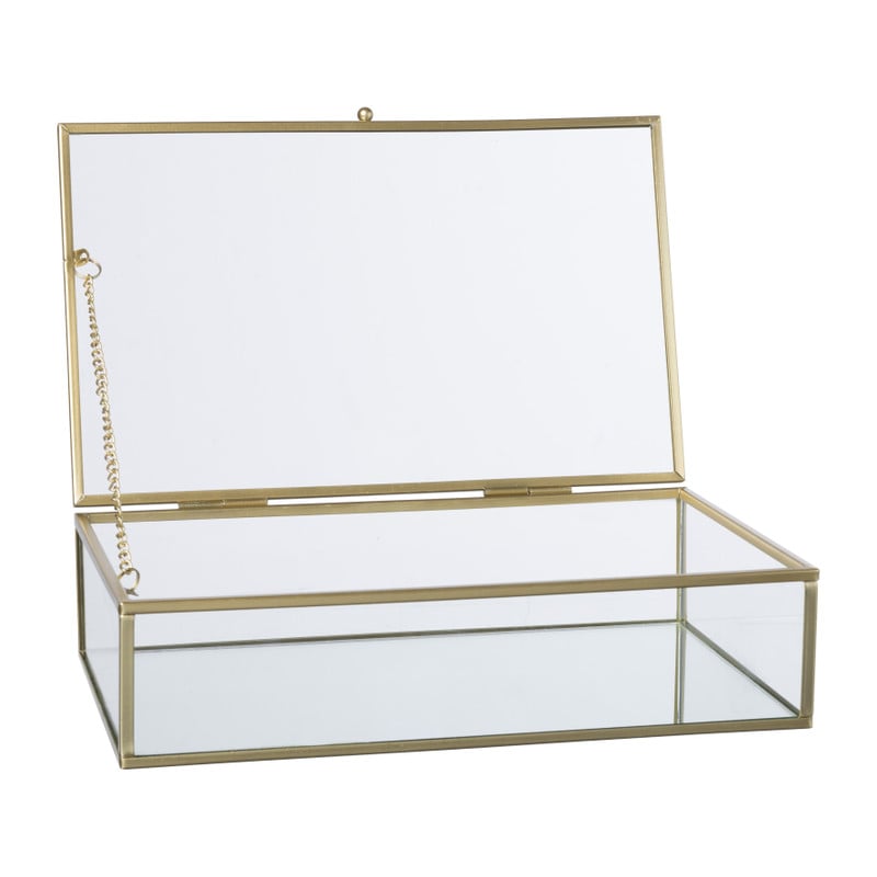 Gouden box - rechthoekig -23x14x5,5 cm