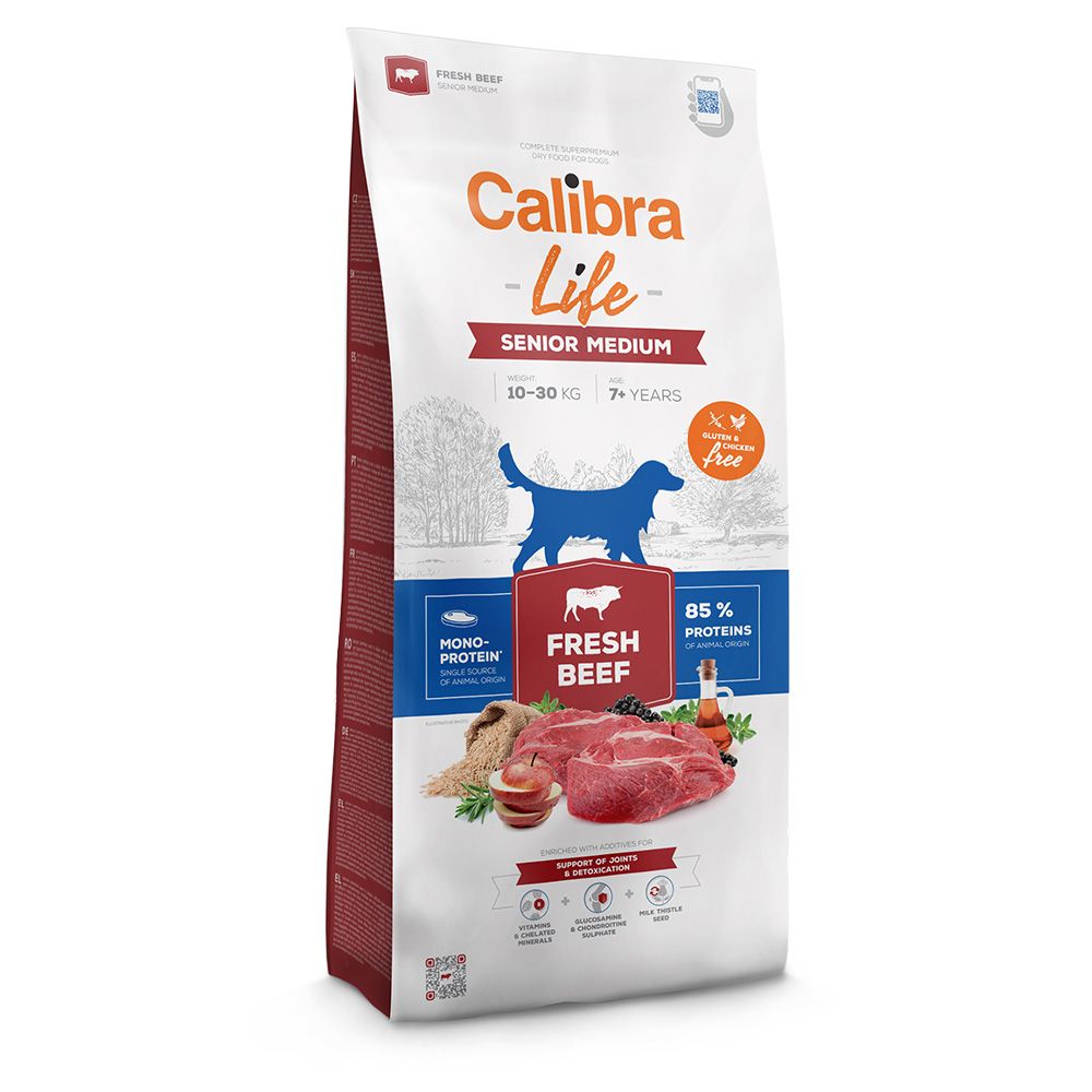 Calibra Dog Life Senior Medium Fresh Beef