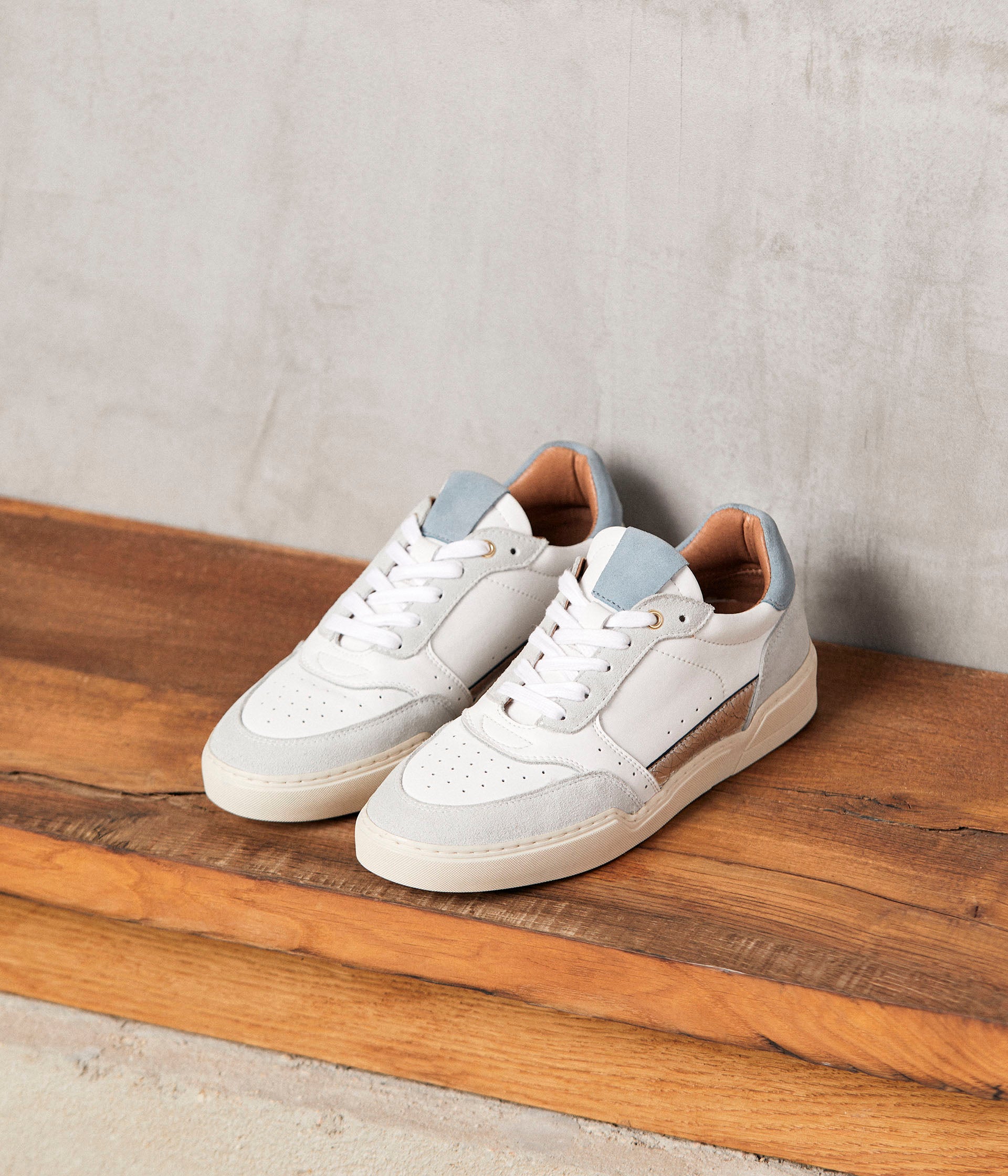 Baskets gris bleu Tao