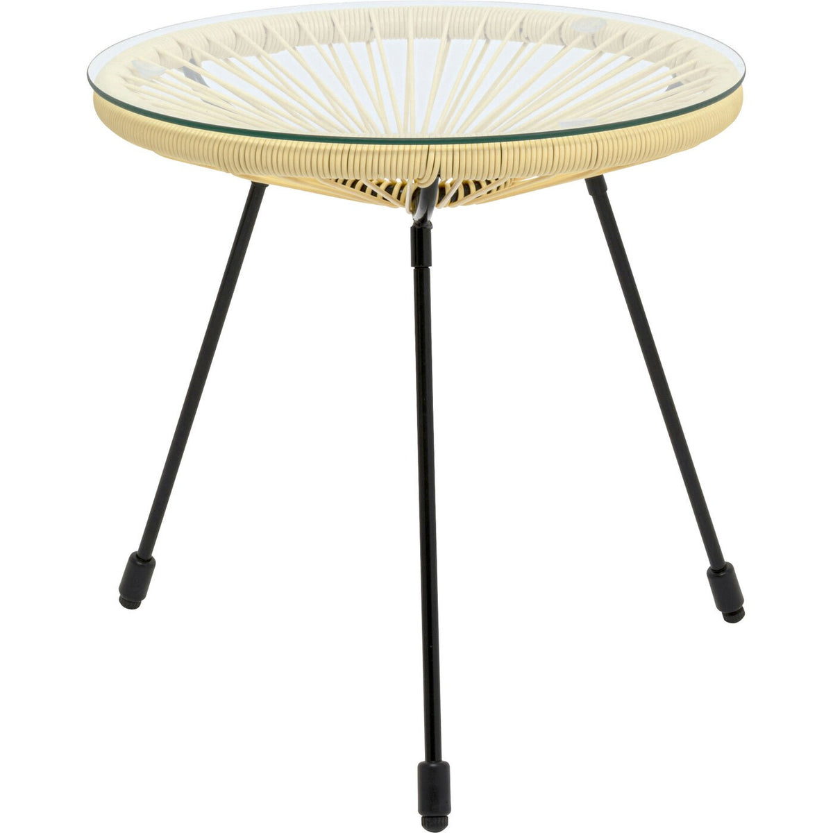 Kare Design Tuin Bijzettafel Acapulco pastel geel