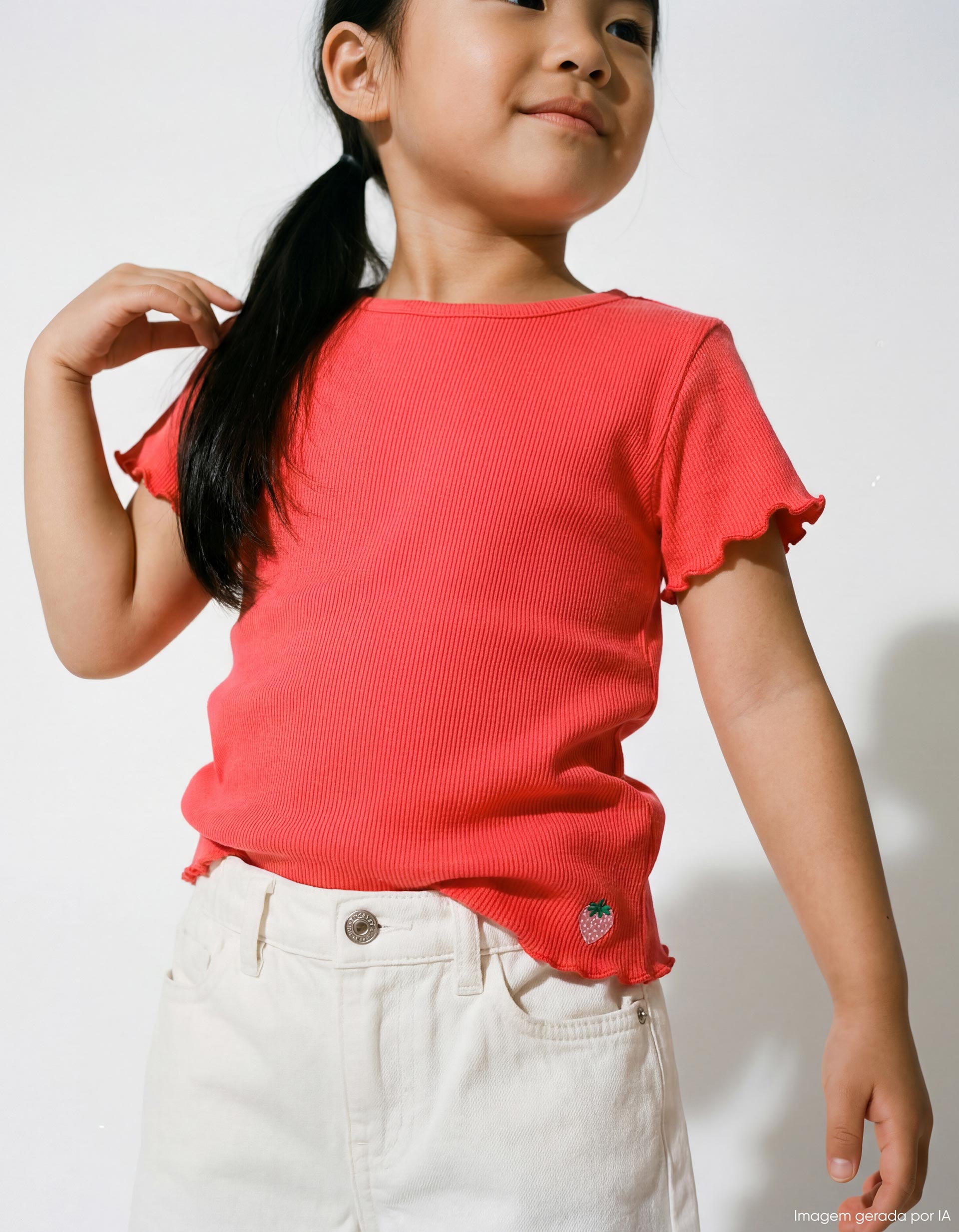 T-shirt, Menina, Rosa
