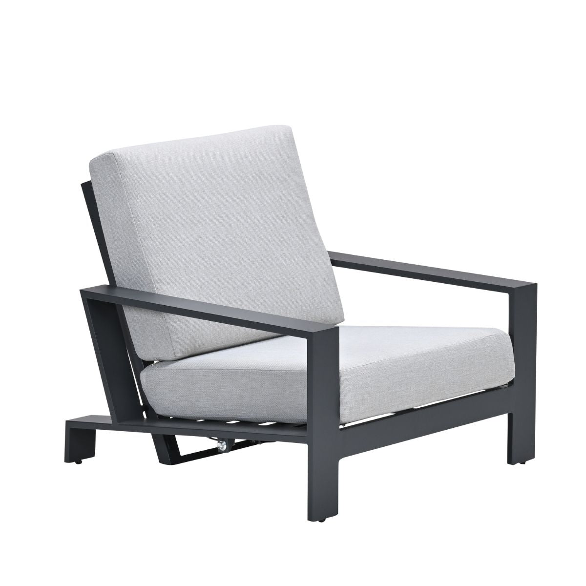 Garden Impressions loungestoel Coba verstelbaar donker grijs - valley sand