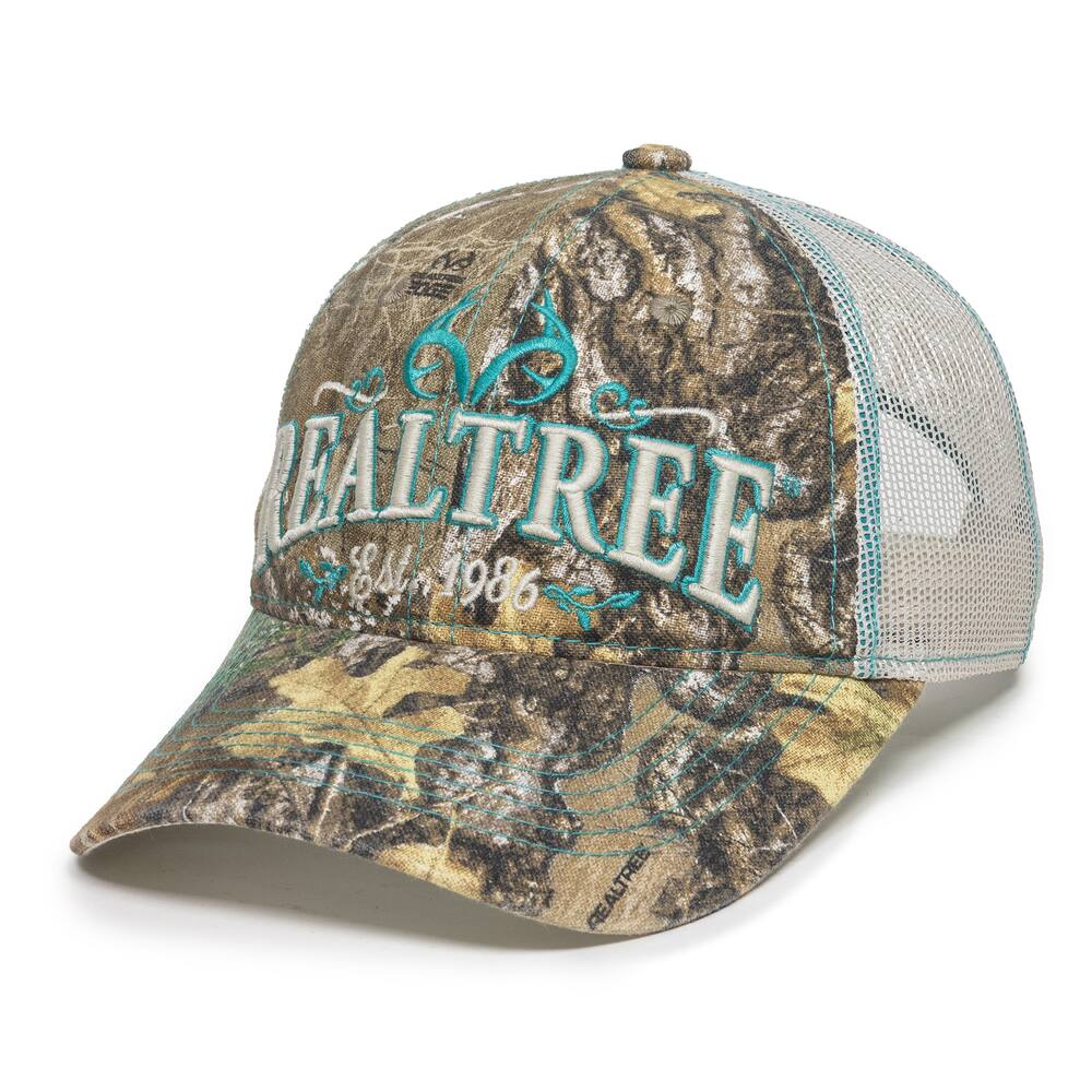 Realtree Women's Hunting Mesh Back Baseball CaP with Adjustable Closure, Realtree Edge Camo