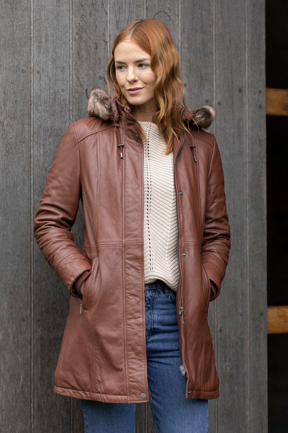 Lakeland Leather Ravensworth' Long Leather Coat