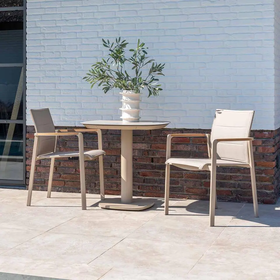 4 Seasons Cortina tuinstoel stapelbaar - latte