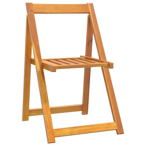 NNEVL Folding Garden Chairs 6 pcs Solid Wood Acacia